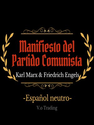 cover image of Manifiesto del Partido Comunista